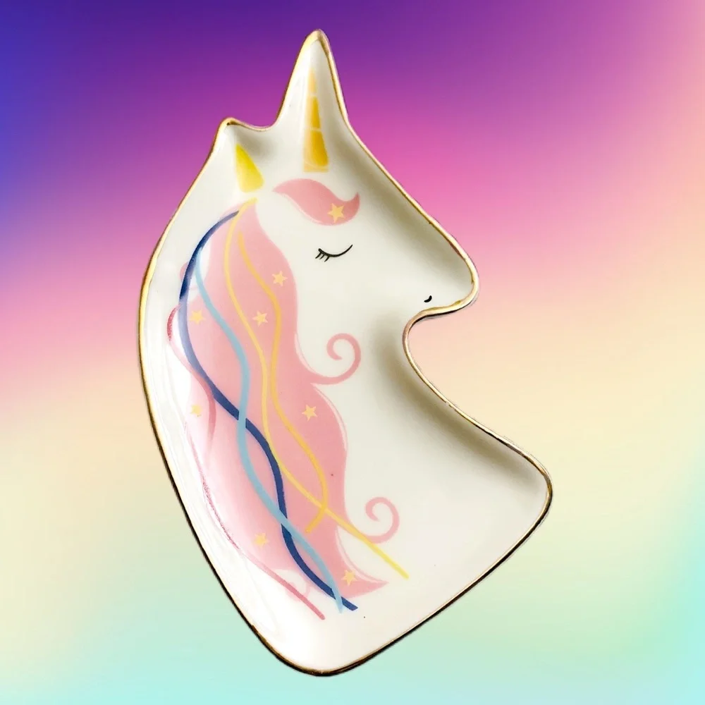 UNICORN TRINKET TRAY NWT - Picture 3 of 3